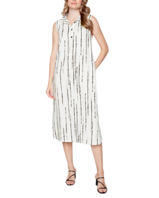 Womens White Linen Dress by Compli-K