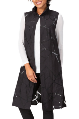 Octagon Pattern Long Vest
