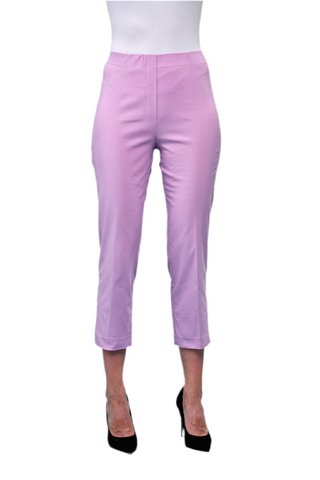 Side Cutout Solid Capri Pants