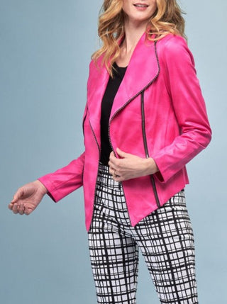 Insight Jackets Women's Faux Leather Jackets - Pink