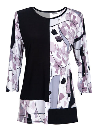 Artex Fashions Women Abstract Mix Top - Lala Love Moda