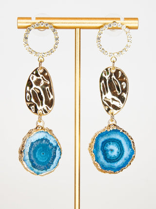 JENNA - Geode Drop Earrings - Lala Love Moda