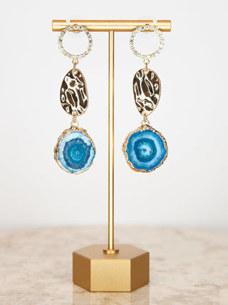JENNA - Geode Drop Earrings - Lala Love Moda
