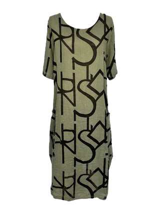 Linen Midi Dress - Lala Love Moda