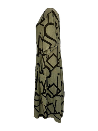 Linen Midi Dress - Lala Love Moda