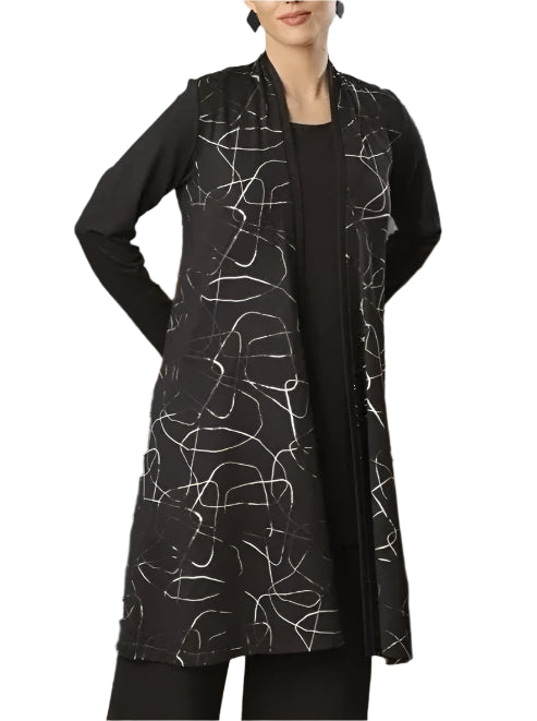 Women's Black Duster Cardigan by Every Sassy Lala Love Moda