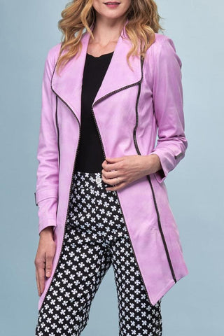 Insight Jackets Women's Faux Leather Jacket - Purple