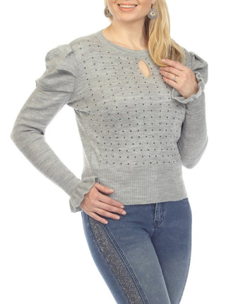 Puff Sleeve Sweater - Lala Love Moda