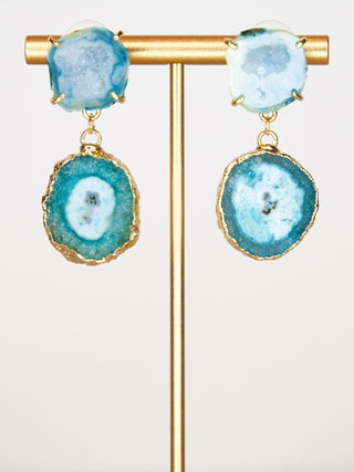 SARAH - Geode Drop Earrings - Lala Love Moda