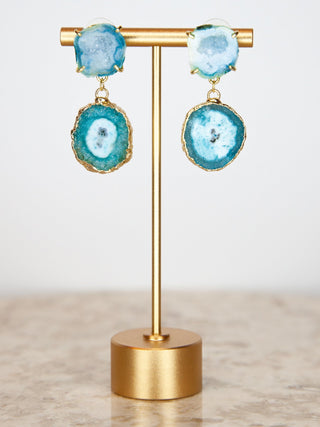 SARAH - Geode Drop Earrings - Lala Love Moda