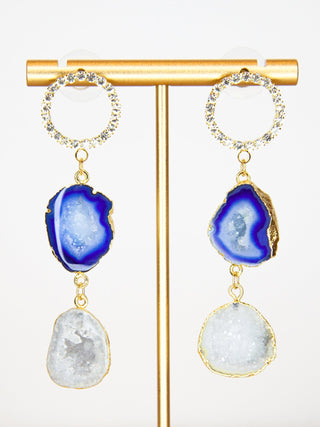SCARLETT - Geode Drop Earrings - Lala Love Moda