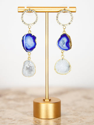 SCARLETT - Geode Drop Earrings - Lala Love Moda