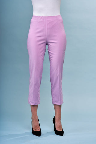 Insight Clothing Pink Capri Pants Pull On Side Cutout