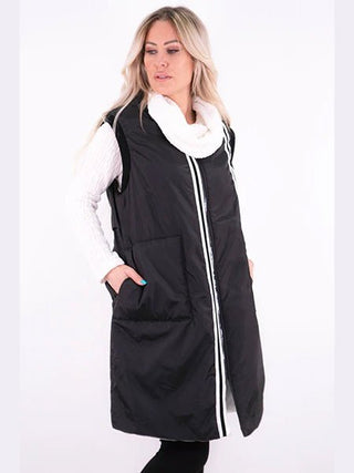 Sleeveless Hooded Vest Coat - Lala Love Moda