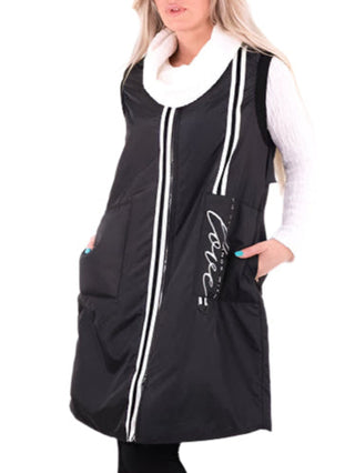 Sleeveless Hooded Vest Coat - Lala Love Moda
