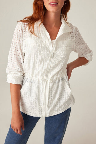 Zip Up Lightweight Jacket - Lala Love Moda
