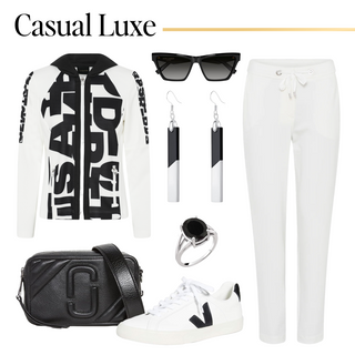 Casual outfit ideas - black and white style