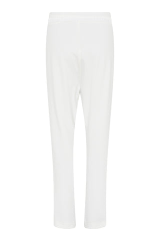White Zip Up Athleisure Pants