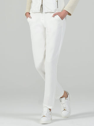 Women's white pants athleisure by I'cona