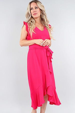 Pink Summer Dress Michael Tyler Fuchsia Dress Long summer dresses