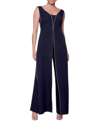Compli-K  dressy black jumpsuit for special occasion - sleeveless