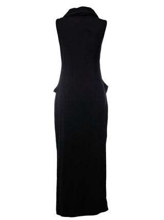 Sleeveless Long Black Dress