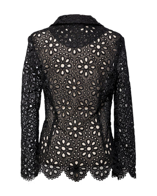 Black Eyelet Blazer