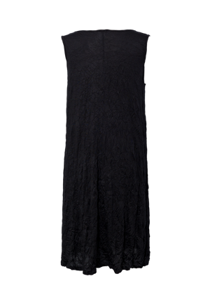 Women's Black Midi Sleeveless Dress