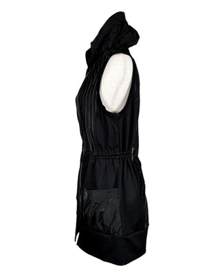 Women's Pinstripe Vest Black by Reina Lee