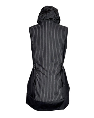 Women's Pinstripe Vest Black by Reina Lee