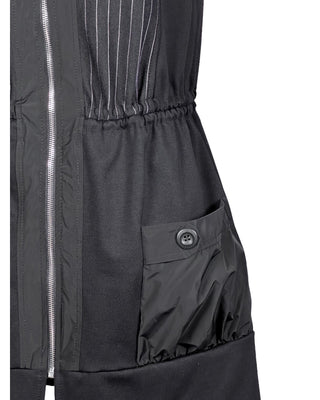 Women's Pinstripe Vest Black by Reina Lee