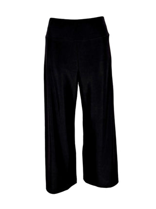 Compli-K Women's Black Wide Cropped Pants