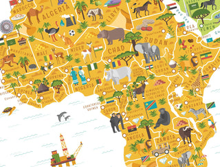 Map of The World for Kids Laminated Poster