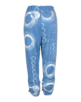 Script Print Capri Pants