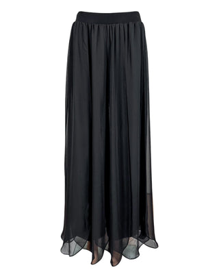 Azi Clothing Women's Black long Chiffon Pants