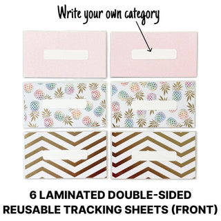 A6 Budget Binder, Cash Envelopes, Money Binder, Reusable Tracker Sheets