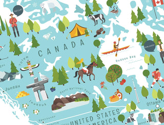 Map of The World for Kids Laminated Poster