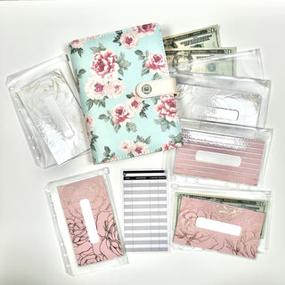 budget binder with cash envelopes