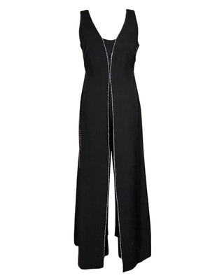 Compli-K Women's Dressy Black Jumpsuit Sleeveless