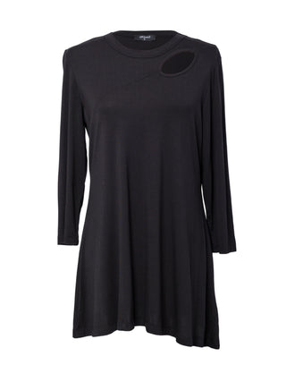 women's black tunic Long Sleeve for leggings