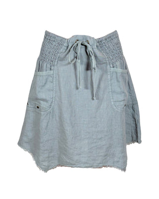 XCVI Clothing women's short linen skirt