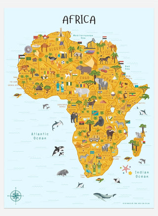 Africa Map for Kids - Lala Love Moda