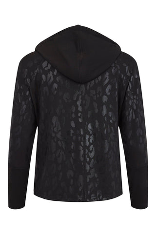 Animal Print Zip Up Hoodie - Lala Love Moda