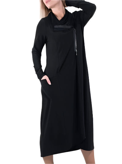 Asymmetric Cutout Women's Black Dress XL Asymmetric Cutout Women's Black Dress XL
