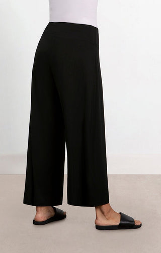 Bamboo Wide Leg Cropped Pants - Lala Love Moda