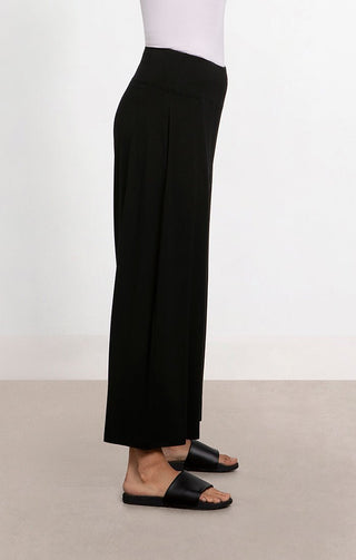 Bamboo Wide Leg Cropped Pants - Lala Love Moda