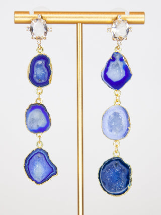 Blue Statement Earrings Unique Statement Earrings