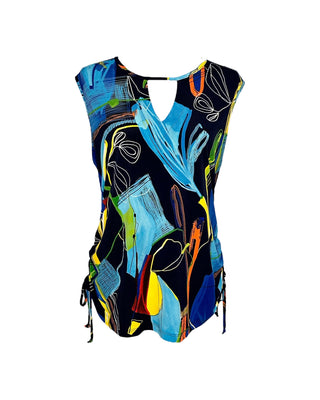 Artex Fashions Women Brush Stroke Tank Top - Lala Love Moda