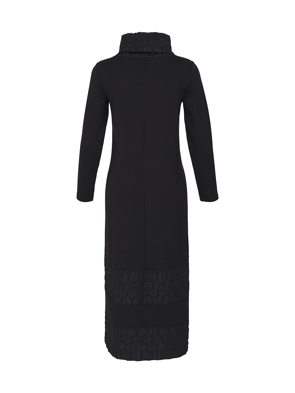 Ever SASSY Clothing Women's Cowl Neck Knit Long Black Dress S / Black
