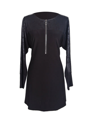 Distressed Zipper Tunic - Lala Love Moda